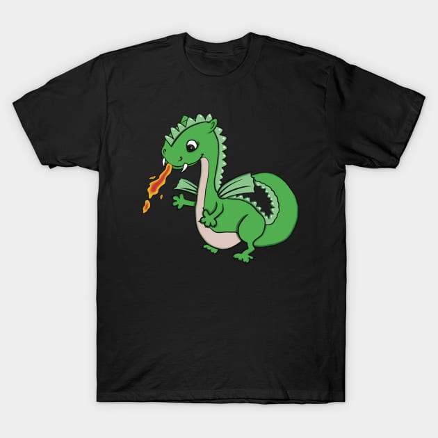 little green dragon T-Shirt by PrincessbettyDesign